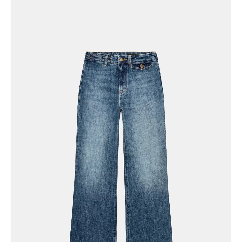 Zara Blue Flare & Wide Leg Jeans - Picture 2 of 7